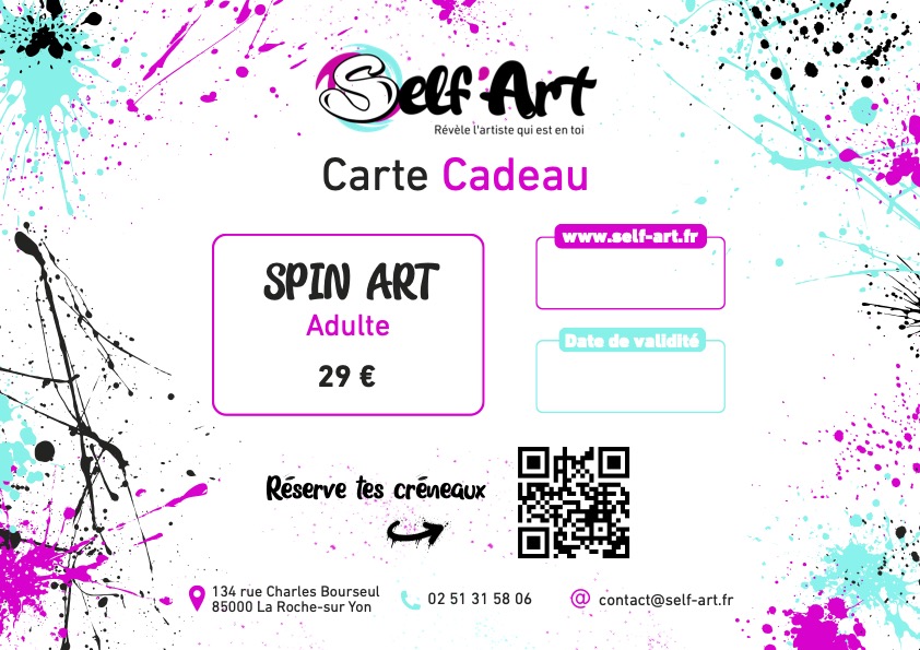 Carte Cadeau SPIN ART ADULTE